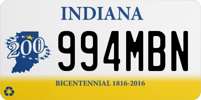 IN license plate 994MBN