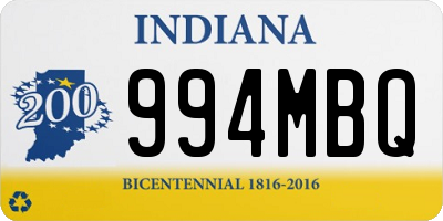 IN license plate 994MBQ