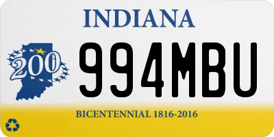 IN license plate 994MBU