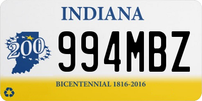 IN license plate 994MBZ