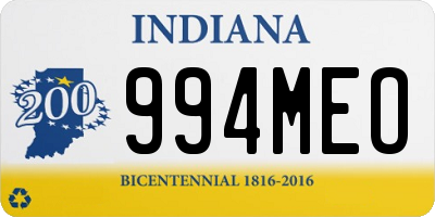 IN license plate 994MEO