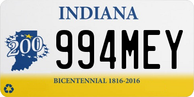 IN license plate 994MEY