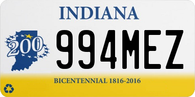 IN license plate 994MEZ