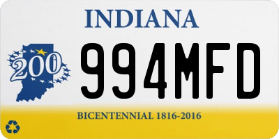 IN license plate 994MFD