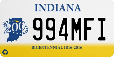 IN license plate 994MFI