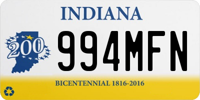 IN license plate 994MFN