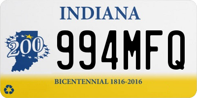 IN license plate 994MFQ