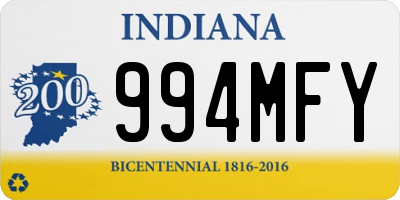 IN license plate 994MFY