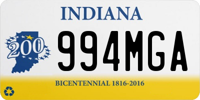 IN license plate 994MGA