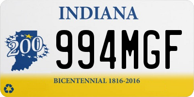 IN license plate 994MGF