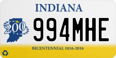 IN license plate 994MHE