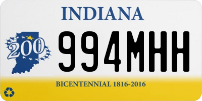 IN license plate 994MHH