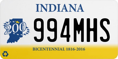 IN license plate 994MHS