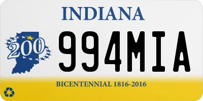 IN license plate 994MIA