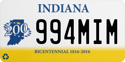 IN license plate 994MIM