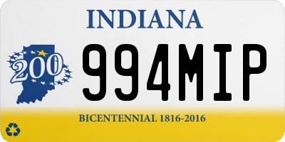 IN license plate 994MIP