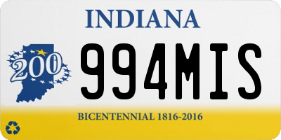 IN license plate 994MIS