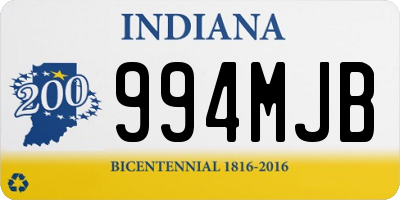 IN license plate 994MJB