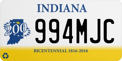 IN license plate 994MJC