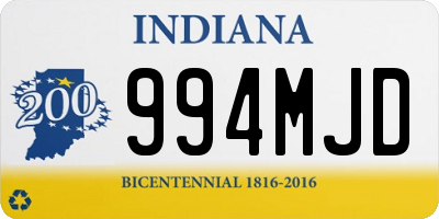 IN license plate 994MJD