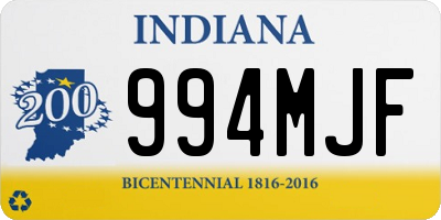 IN license plate 994MJF