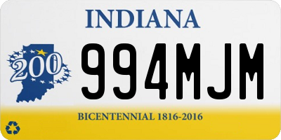 IN license plate 994MJM