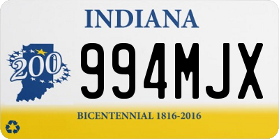 IN license plate 994MJX