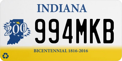 IN license plate 994MKB