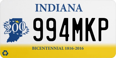 IN license plate 994MKP