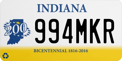 IN license plate 994MKR