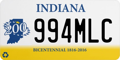 IN license plate 994MLC