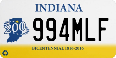 IN license plate 994MLF