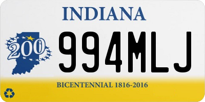 IN license plate 994MLJ