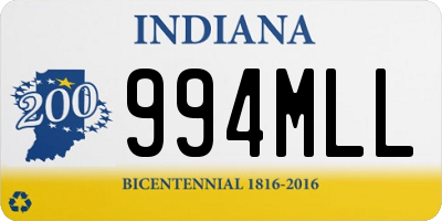 IN license plate 994MLL