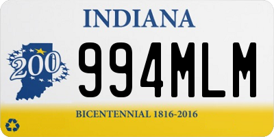 IN license plate 994MLM