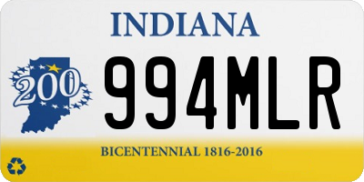 IN license plate 994MLR