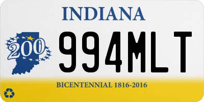 IN license plate 994MLT