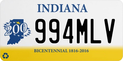 IN license plate 994MLV