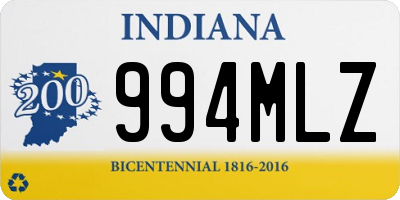 IN license plate 994MLZ