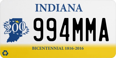 IN license plate 994MMA