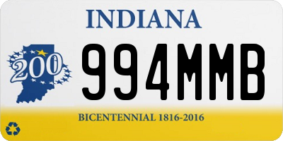 IN license plate 994MMB