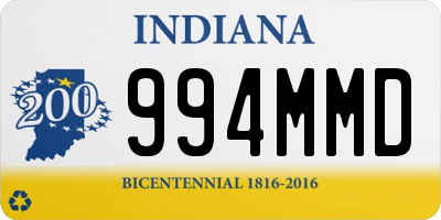 IN license plate 994MMD