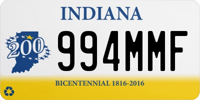 IN license plate 994MMF