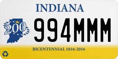 IN license plate 994MMM