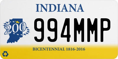 IN license plate 994MMP