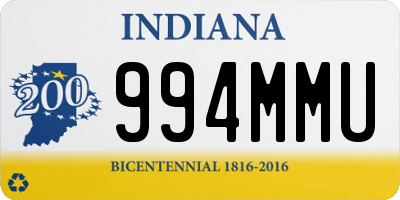 IN license plate 994MMU