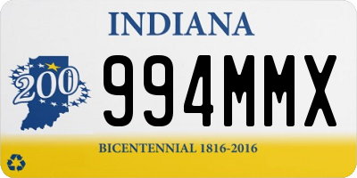 IN license plate 994MMX