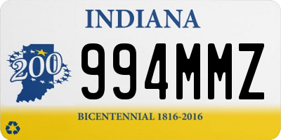 IN license plate 994MMZ
