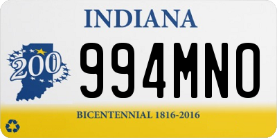 IN license plate 994MNO