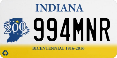 IN license plate 994MNR